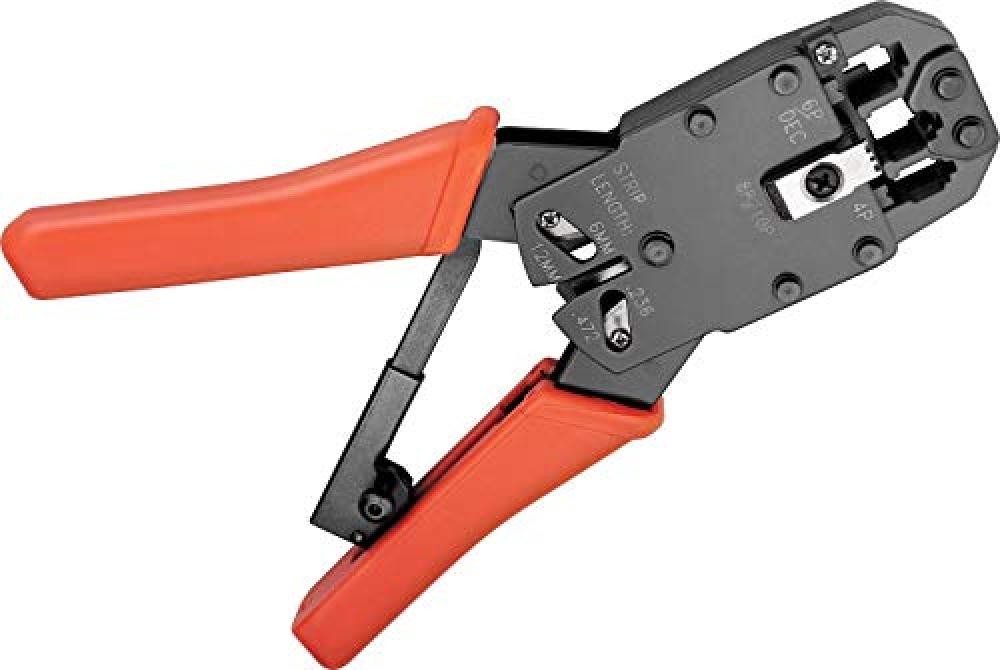 (TG. 1 Zange) Fixpoint 77267 Crimpatrice per Spine Modulari, Arancione/Nero, 265