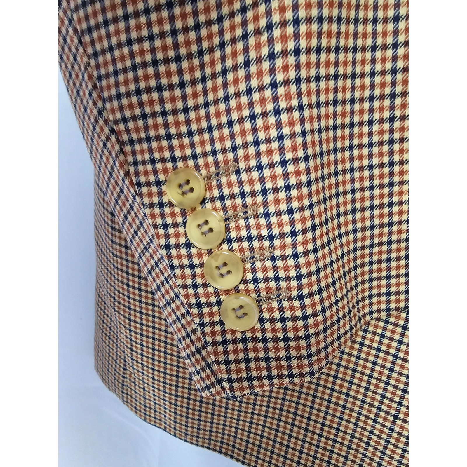 Vintage Christian Dior Monsieur Checkered Blazer Jacket Wool Silk Size L Men's image 5