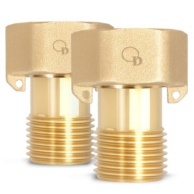 2x Messingfitting des Wasserzählers 1x3/4 Verschraubung O-Ring Gewindefitting
