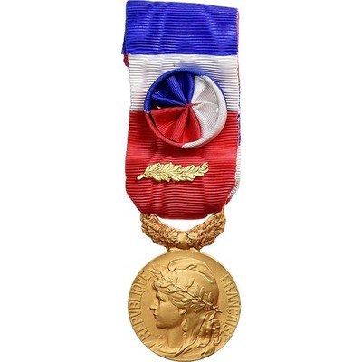 Frankreich, Ehre-Arbeit, Französische Republik, Medaille, Top Qualität
