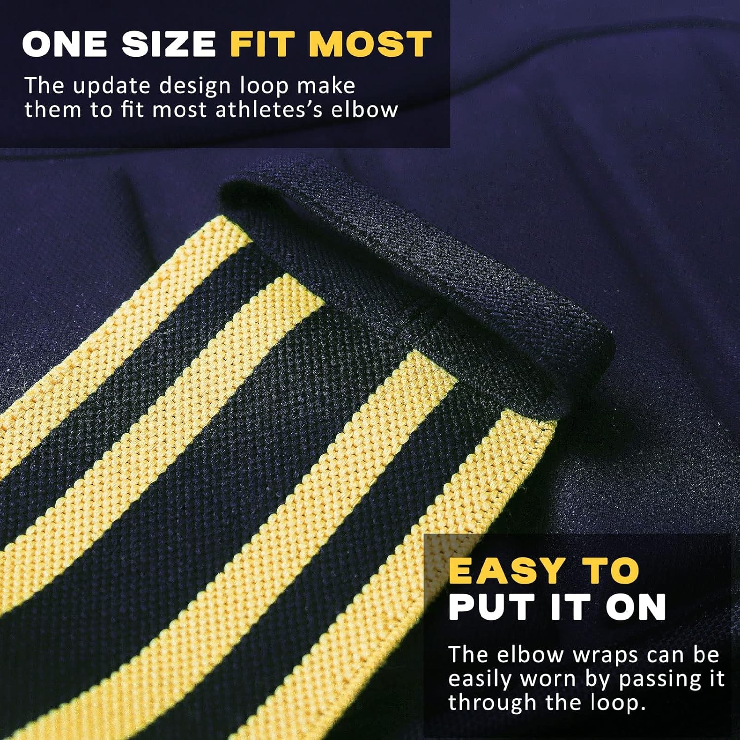 TAVIEW Elbow Wraps for Weightlifting (1 Pair), 47" elbow wraps Pair) 