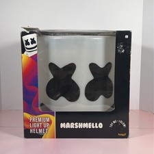 DJ Marshmello 2023 Premium Light Up LED Helmet EDM Rave Tested Works Great