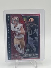 2024 Panini Obsidian-Eclipsing Legends Red-Nick Bosa, Charles Haley /75 #23 