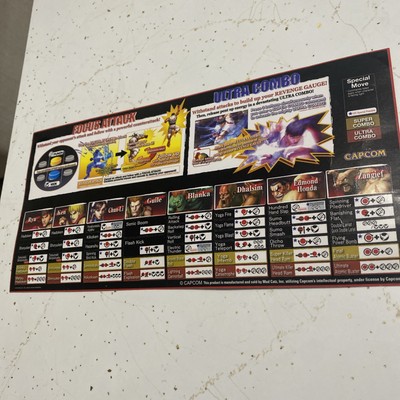 Mad Catz Street Fighter IV 4 Arcade Fight Stick Tournament Ed Xbox360 Move Card