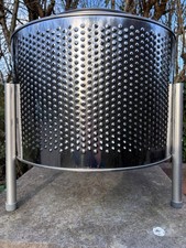 Fire Pit / BBQ * Washer Drum * Stainless Steel * With 3 Legs * Sent In Box