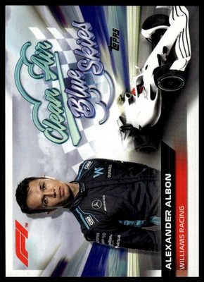 2022 Topps Formula 1 Alexander Albon #CABS-AA Clean Air, Blue Skies