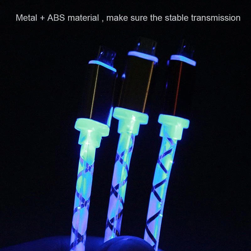  LED Light-up USB Charger Cable For Apple iPhone 5 /5s /5c /SE /6S /7 Plus - Image 4 of 4