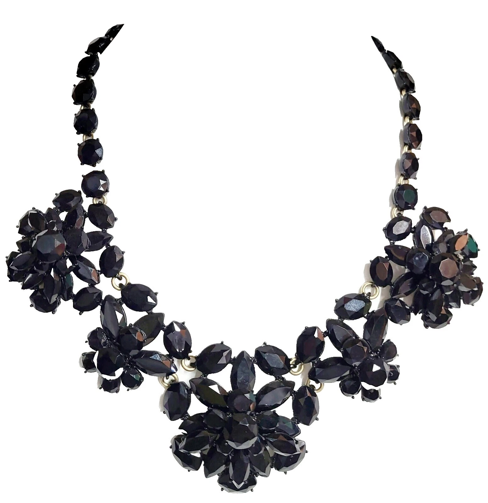Moda Negro De Cristal J.CREW Collares y Colgantes