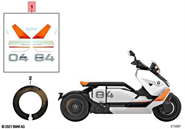 New Genuine BMW Sticker Set - CE04 77315A34131 | eBay
