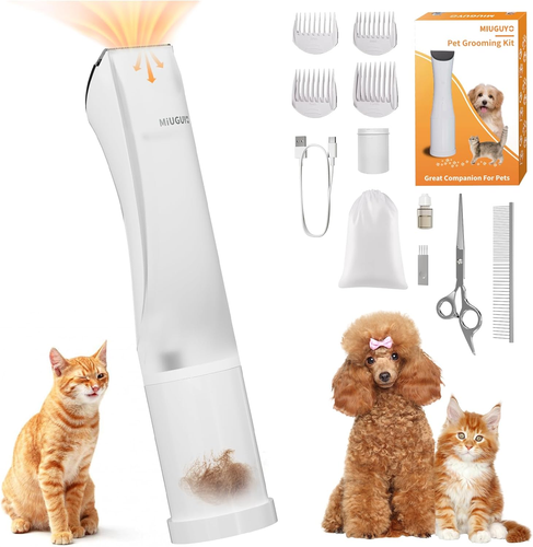 2-In-1 Dog Clipper & Hair Vacuum Low Noise Rechargeable Cordless Trimmer Cat Cli - Picture 13 of 13