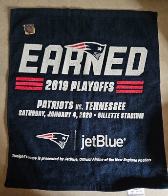 New England Patriots 2019 Rally Towel on Jan.13,2019 Tom Brady's Last Game!!!!