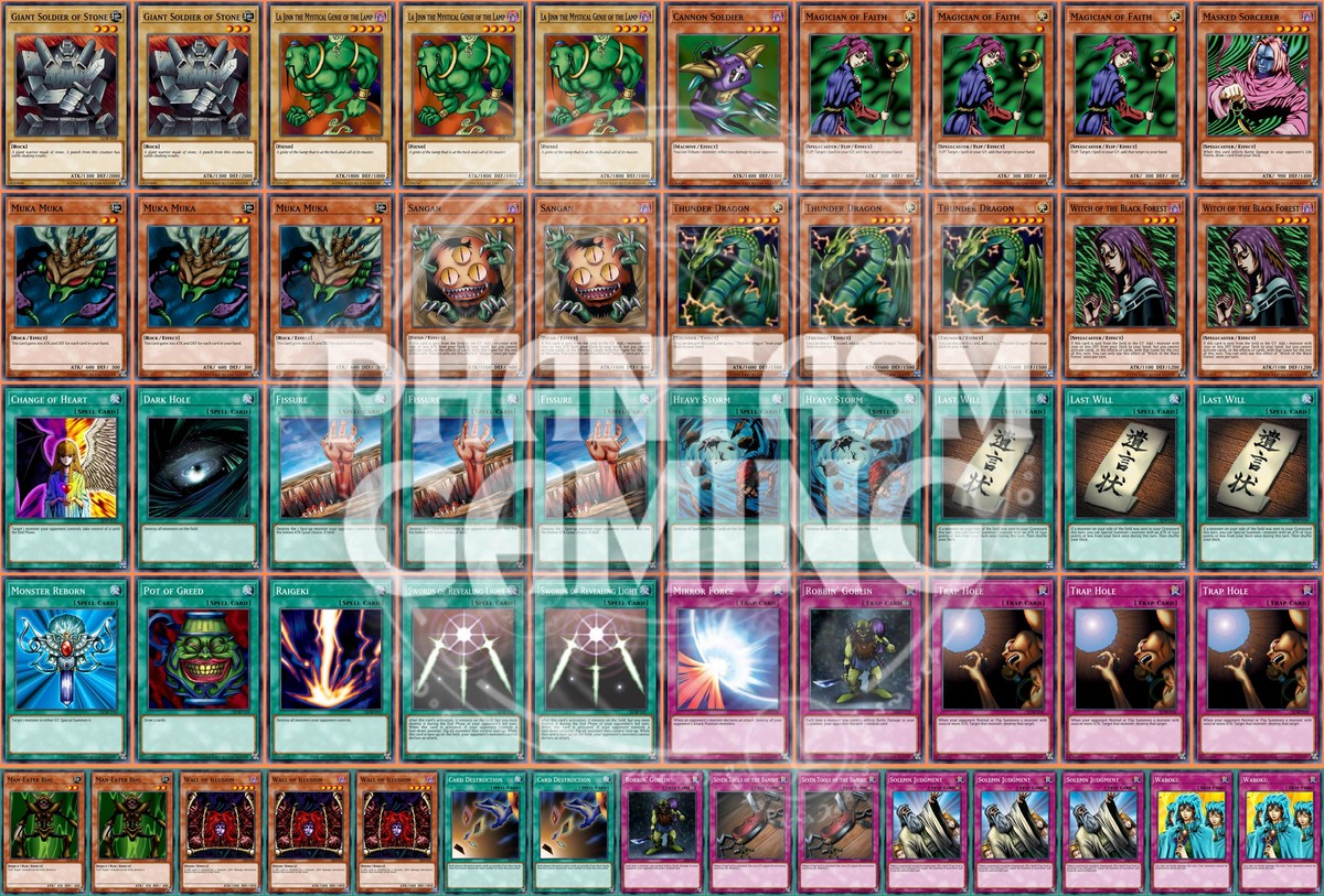 Muka Muka Deck Thunder Dragon Pot Greed Raigeki Swords Yugioh