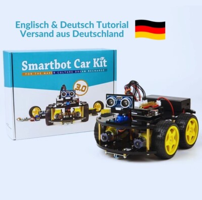uno R3 4WD Smart Car Roboter-Bausatz Arduino-kompatibel mit Batterien