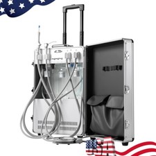 Portable Dental Mobile Delivery Unit System Air Compressor Strong Suction 4Hole
