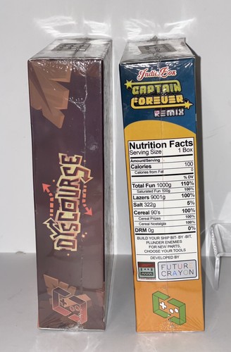 2 Sealed Indiebox Games w Unused Steam Keys ~ Discourse & Captain Forever Remix - Picture 3 of 6