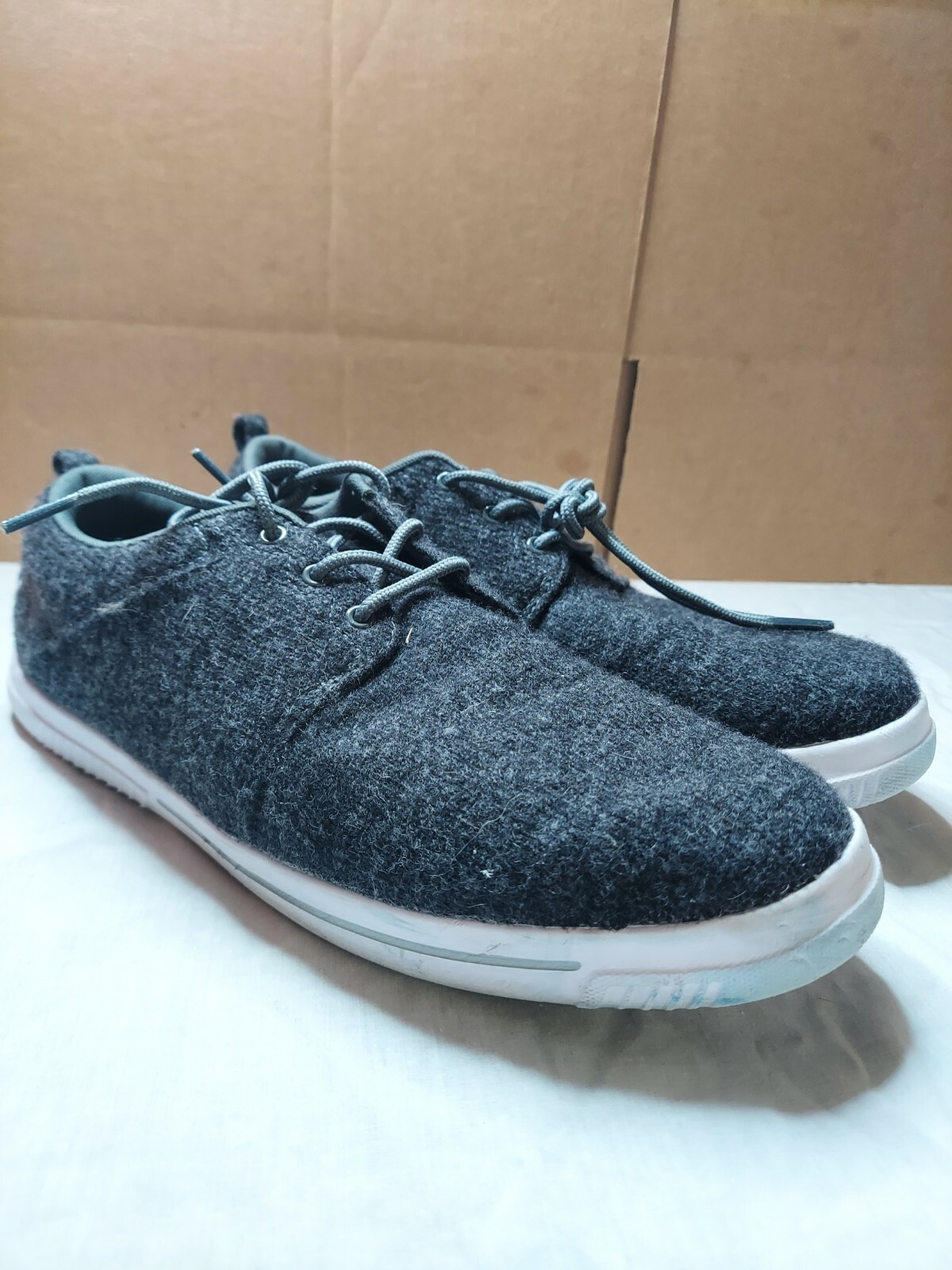 Wool Shoes 3022715-102 Gray Mens Size 