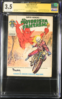 1972 MARVEL SPOTLIGHT #5 CGC 3.5 PLOOG COLLECTION SIGNED 1ST GHOST RIDER SPAIN