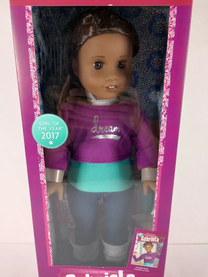 Boneca American Girl Gabriela McBride Menina do Ano 2017 Nova Na Caixa - Imagem 3 de 4