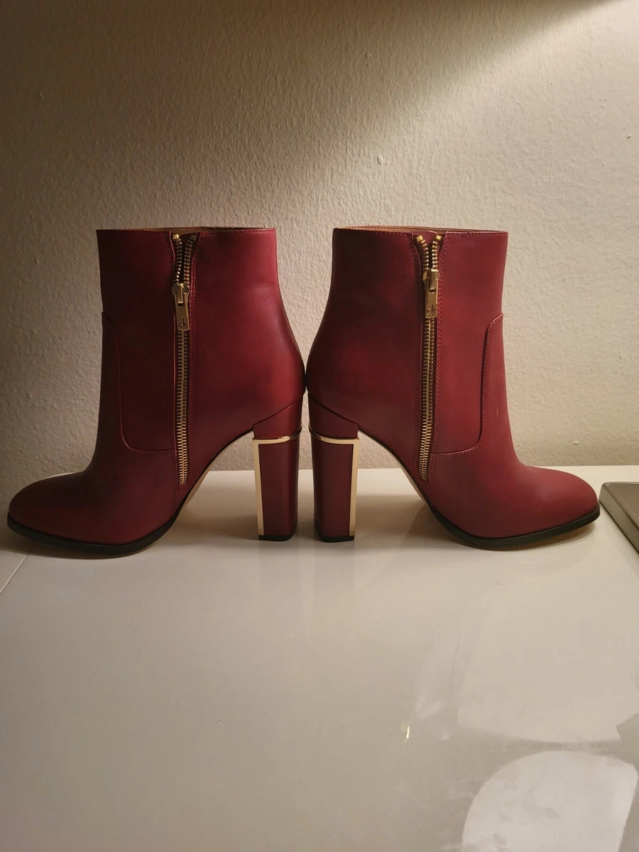 Calvin klein cheap red booties
