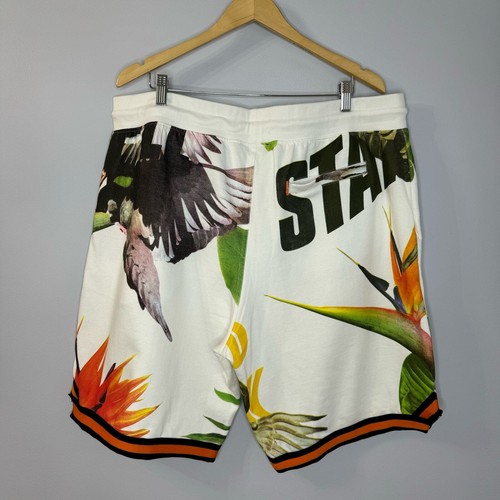Staple Pigeon Men's Sweatshorts Hawaiian Flower Multicolor XXXL - Picture 4 of 12