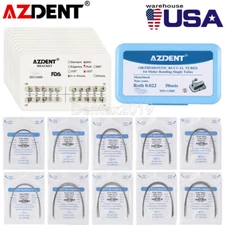 AZDENT Dental Ortho Brackets Braces /Niti Round Arch Wires/1st molar Buccal Tube