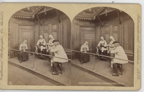 New Baby Swedish Section Centennial Exposition Philadelphia Stereoview 1876 - Picture 2 of 4