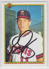 Autographed 1990 Bowman Gary DiSarcina - Angels