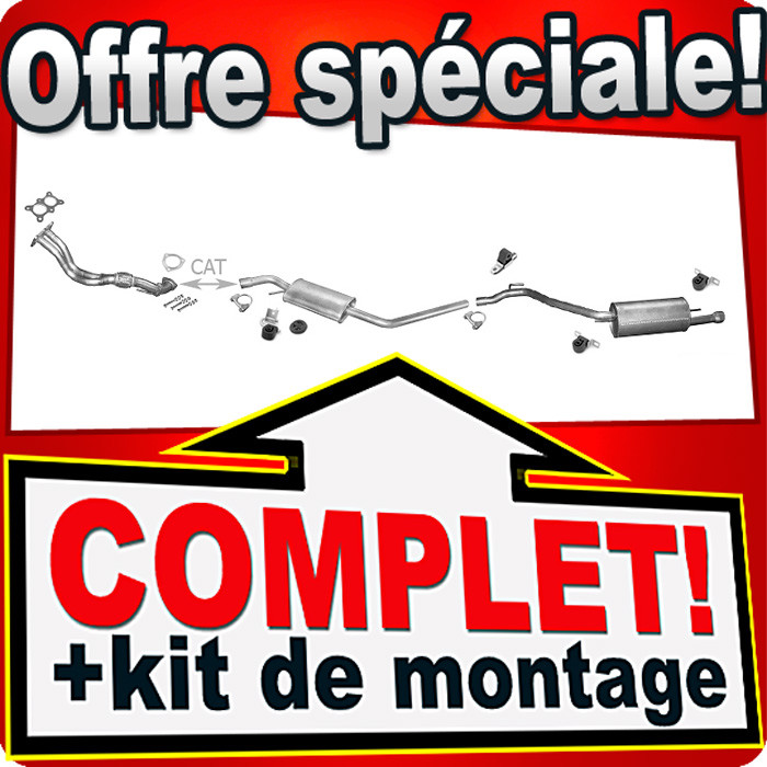 Échappement VW T4 Transporter 2.0 2.5 LWB ligne avec silencieux pour châssis long 1996-2003