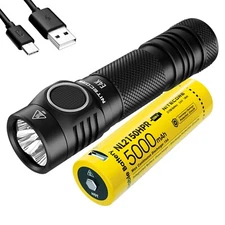 NITECORE E4K 4400 Lumen EDC Flashlight with 5000mAh USB-C Rechargeable Battery
