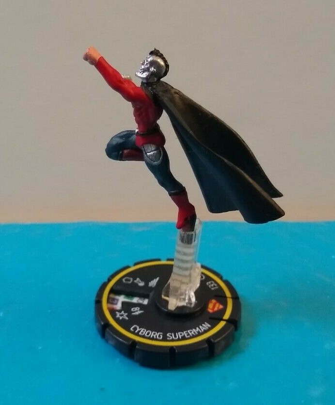 HEROCLIX DC Origin CYBORG SUPERMAN #064 Mini Figure Wizkids. (P