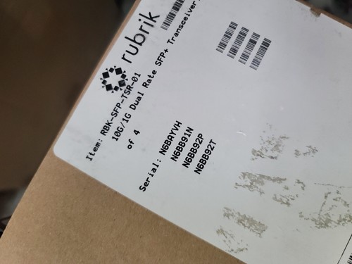 Box of 4 Rubrik RBK-SFP-TSR-01 10G/1G SFP+ Transceiver Modules - Picture 4 of 7
