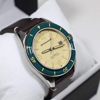 Spinnaker Fleuss Automatic Cream Dial Stainless Steel Case Men's Watch SP-5055-0