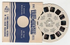 Glacier National Park Montana Mountain Trip 1940's View-Master Reel 49