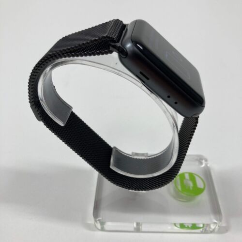 Apple Watch Series 3 GPS 16GB Space Gray Cellular Aluminum Slate Milanese Loop - Picture 4 of 5