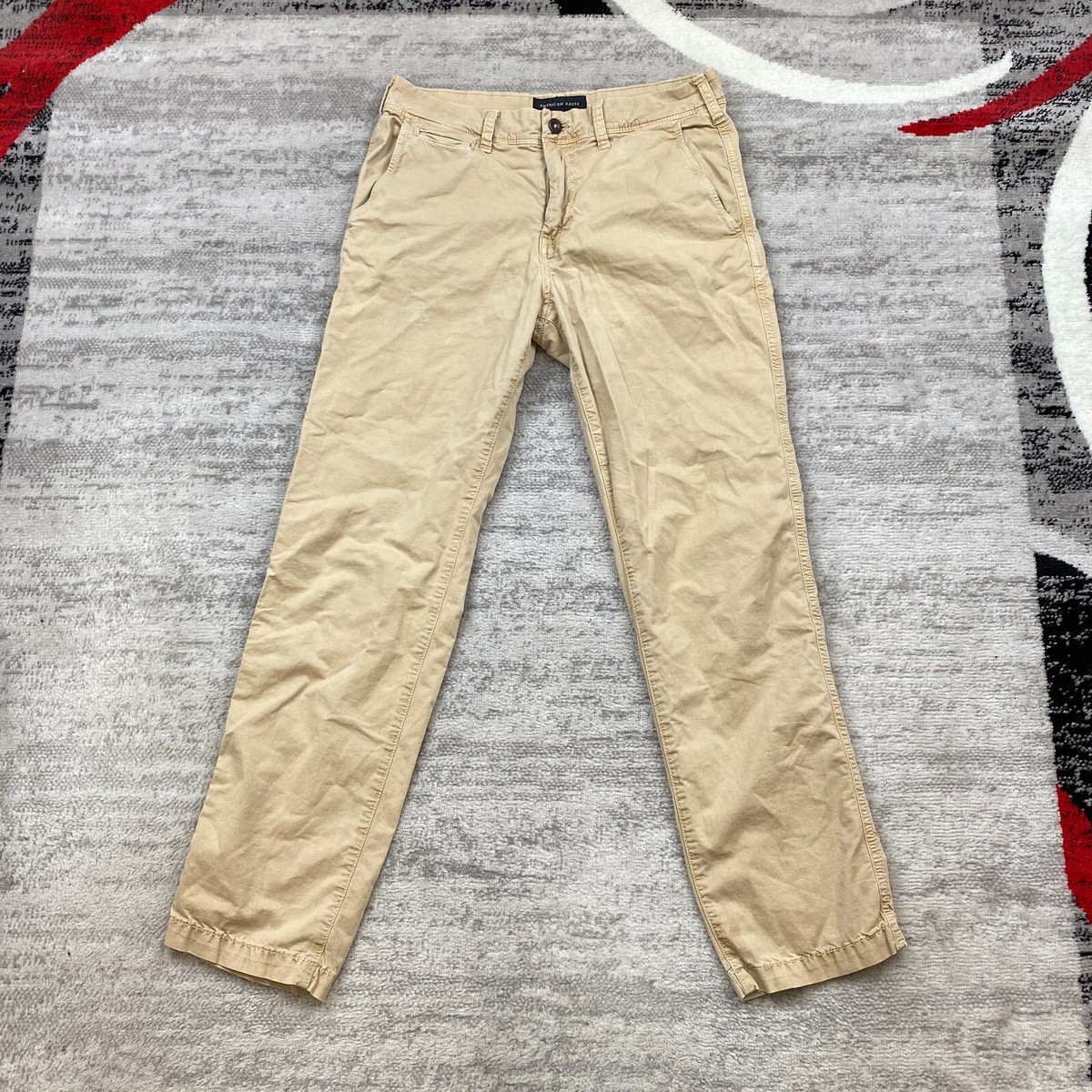 American Eagle Pants Mens 30 Beige Tan Pants Cotton Outdoors Pocket Mens  30x32