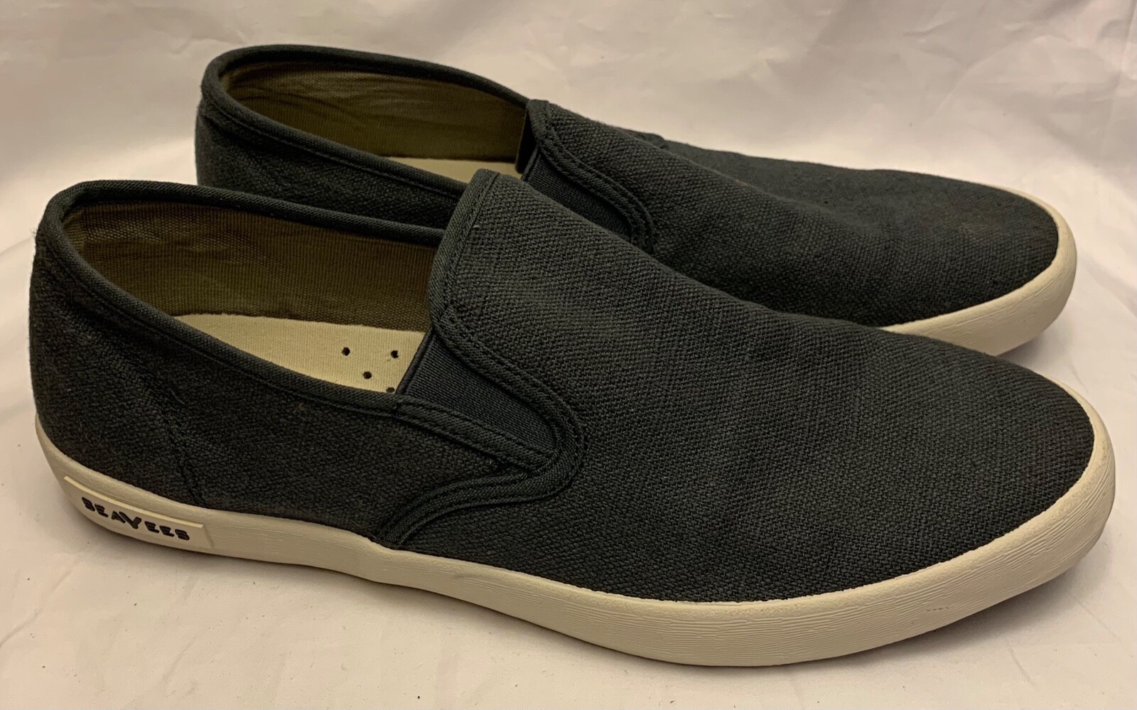 Seavees Baja Blue Linen Men's Size 9.5 