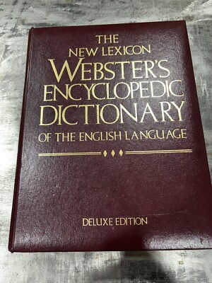 % Websters Encyclopedic Dictionary Deluxe Edition New Lexicon English Language