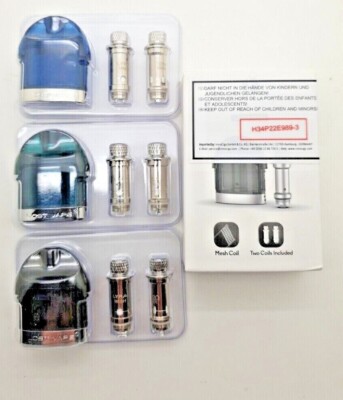 Lost Vape lyra Quest 2 ml Tank mit je 1 x Coils  0,6 und  1,2 Ohm - Köpfe