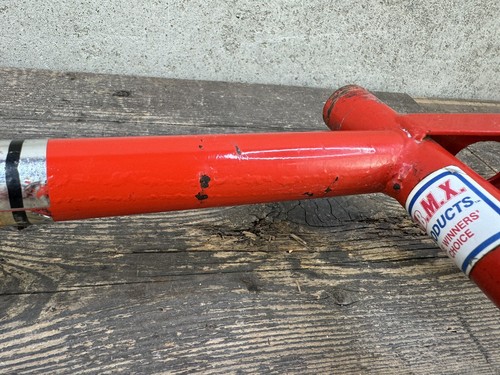 Mongoose Motomag Bmx Frame And Tange Fork 20” Vintage Old School Bmx Red - Picture 21 of 22