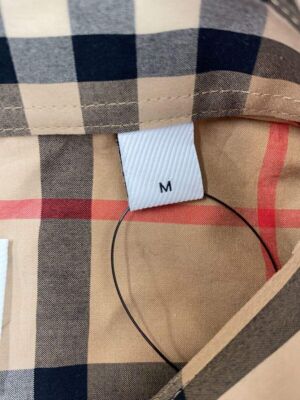 BURBERRY LONDON long sleeve shirt M cotton Beige check