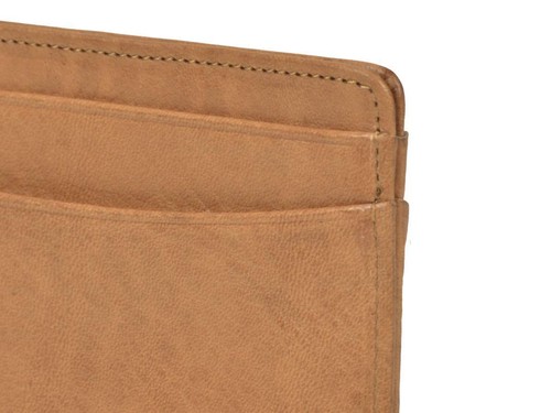 Sonnenleder Kartenetui Leder Minibörse Taschenbörse Kartenbörse ISE natur - Bild 5 von 8