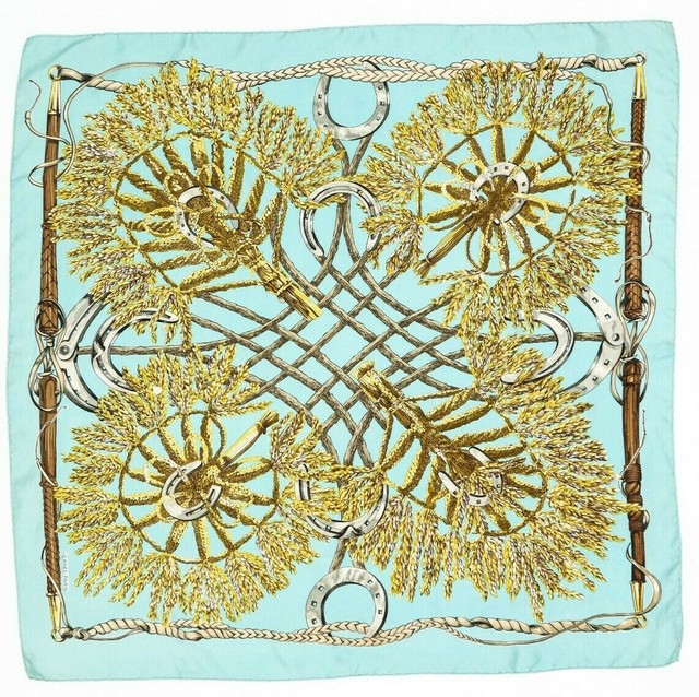 Rare Foulard Hermès " Bouquets de Moisson " / Rare Hermès Scarf