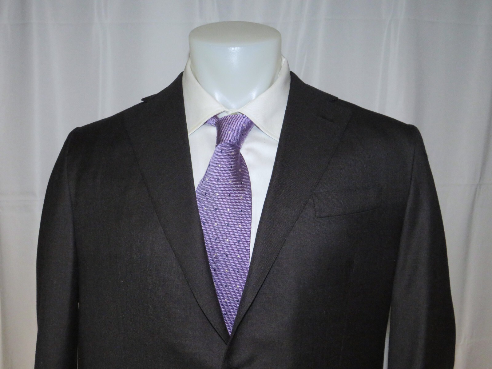 Uma Reddy Solid Charcoal Bespoke Two Button Suit … - image 3