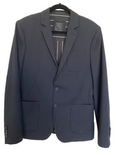 Allsaints Spitalfields Blazer Mens 38 Sports Coat Blazer Black Wool Jacket