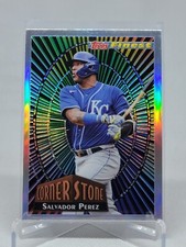 2022 TOPPS FINEST SALVADOR PEREZ CORNER STONE #94FC-SP ROYALS D9A