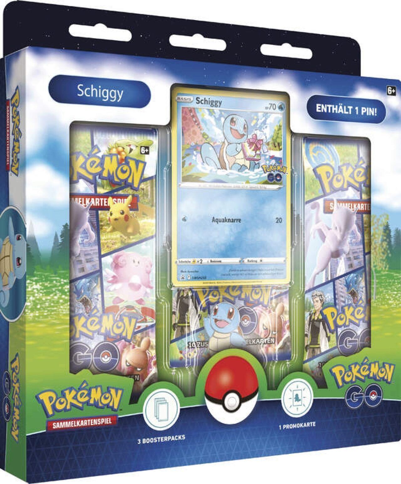 Pokémon Go Pin Box Charmander Squirtle Bulbasaur Auswahl Englisch