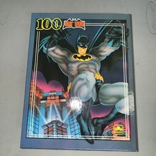 VINTAGE 1989  BATMAN BAT MAN DC UNIVERSE GOLDEN 100 PIECE PUZZLE Sealed New