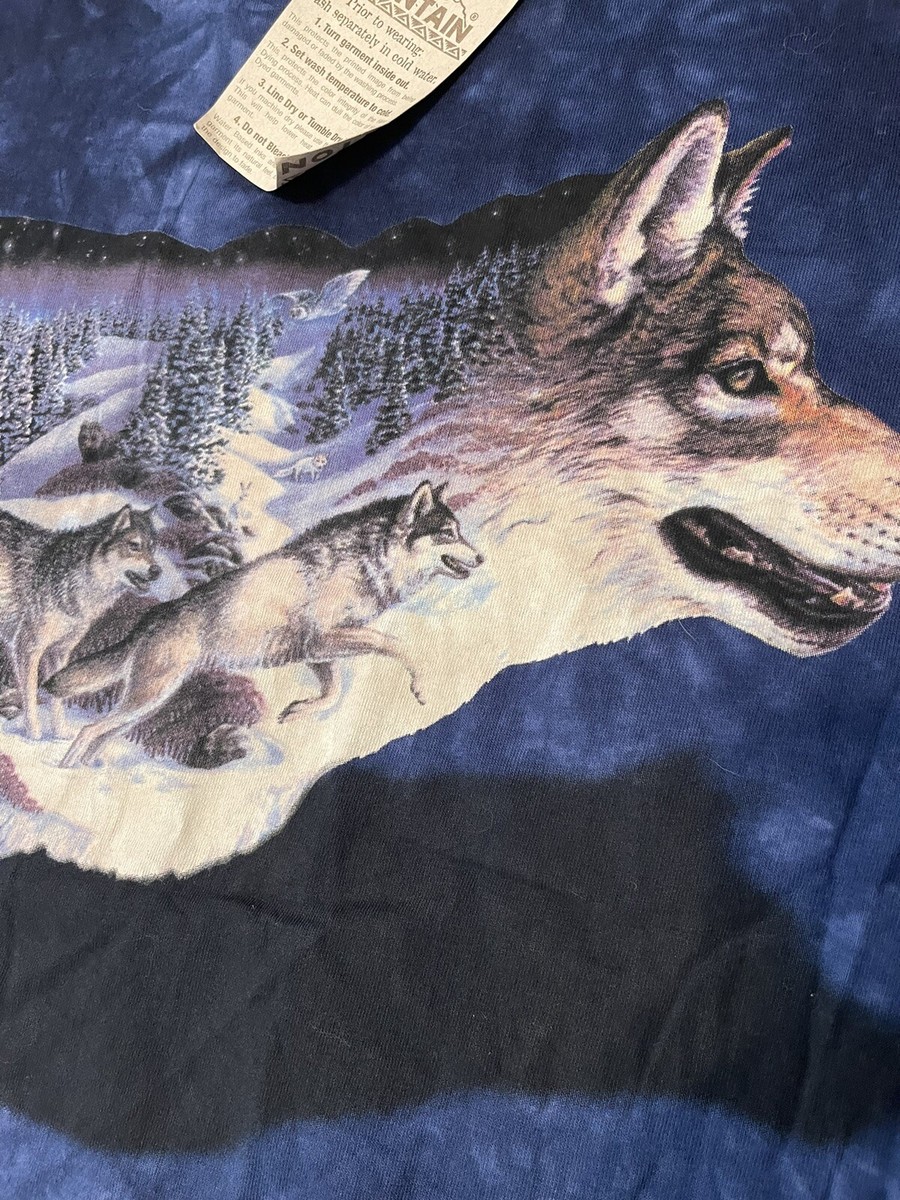 Vintage Deadstock The Mountain Wolf Nature T-shirt With Hang Tag