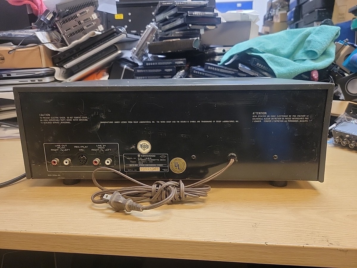 Kenwood KX-1060 3 Head Cassette Deck w/ Dolby - 100% Untested