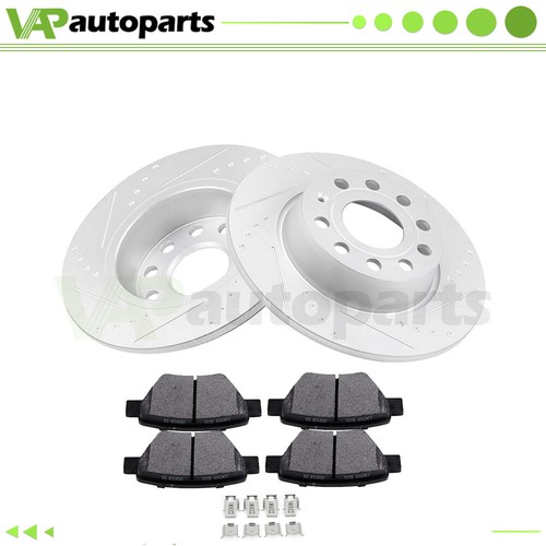 Rear Brake Disc Rotors and Ceramic Pads For Volkswagen Beetle Eos ...